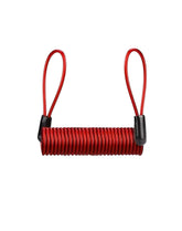 SHUA 150 cm Cabo Espiral Moto Vermelha